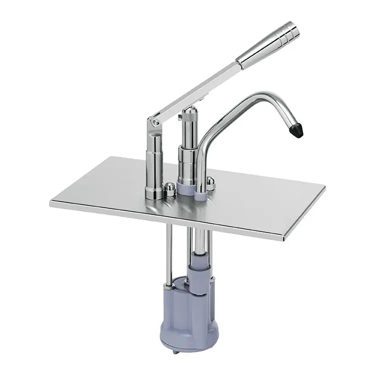 Sausdispenser met hevelbediening en GN 1/4 bak roestvrijstaal 18/10 Exclusieve Aanbieding