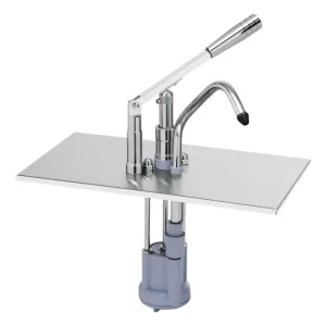 Sausdispenser met hevelbediening en GN 1/3 bak roestvrijstaal 18/10 Hete Deal