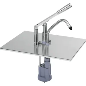 Betaalbaar Sausdispenser met hevelbediening en GN 1/2 bak roestvrijstaal 18/10