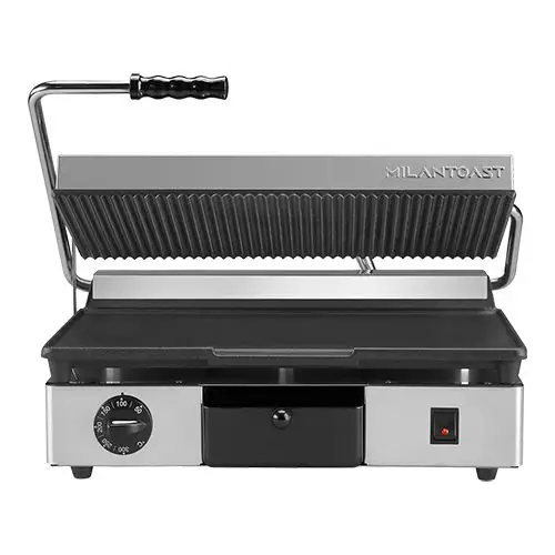 Koopje contactgrill |glad-geribbeld|