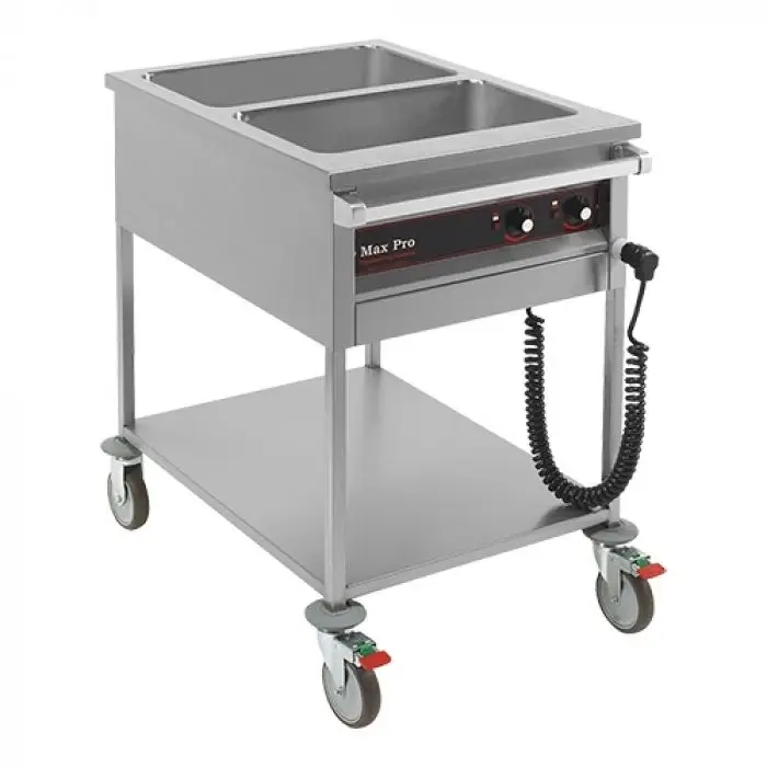 Bain marie wagen van Max ProAfm : (B x D x H): 60 x 85 x 90 cm Flitsaanbieding