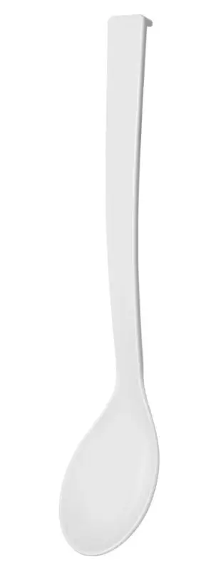 Betrouwbaar HENDI - Saladelepel - Wit - 0,06L - 335x70mm