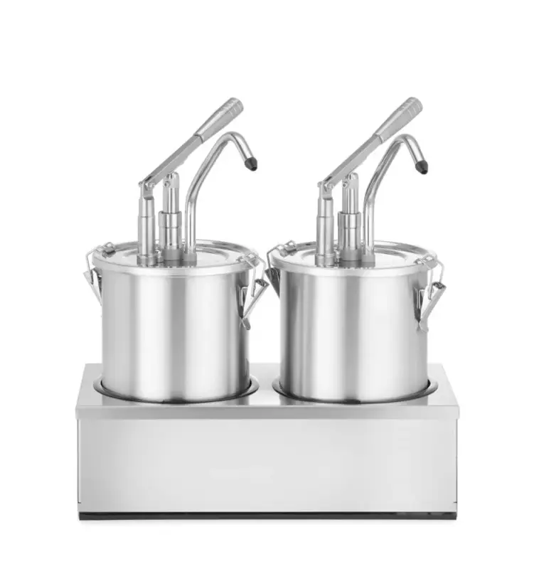 Finale Uitverkoop HENDI - Sauspomp - RVS set 2 stuks 9L - 400x200x440mm