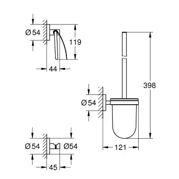 Meest Verkocht Grohe Essentials Accessoire Set 3-In-1