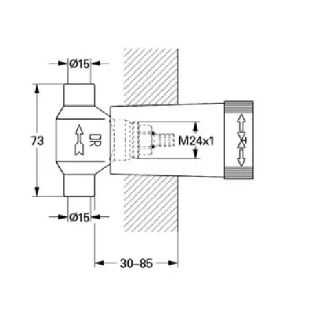 Betaalbaar Grohe Inbouw Stopkraan 1/2" Soldeer 15 Mm Messing