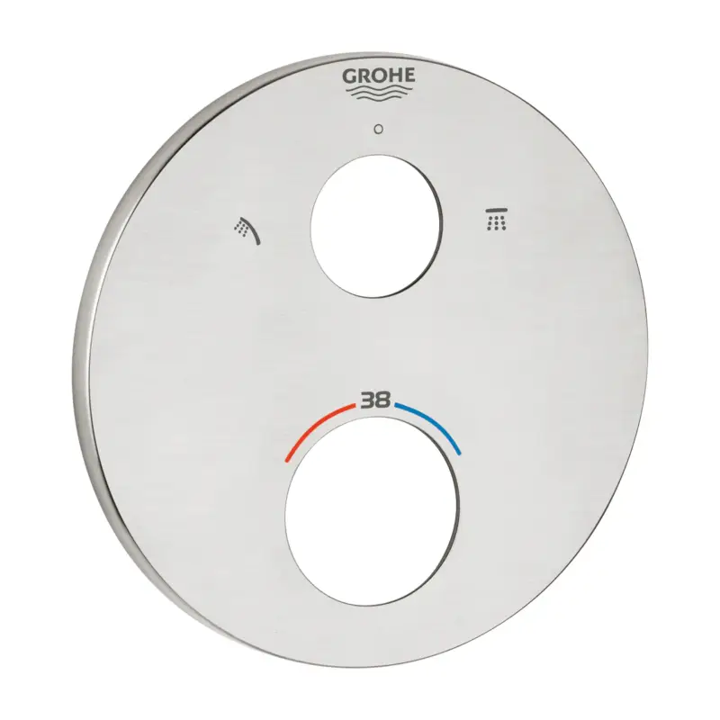 Tijdelijk Beschikbaar Grohe Rozet RVS Look