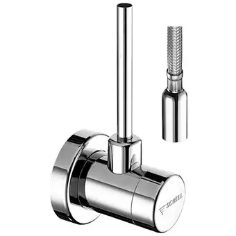 Schell Classic hoekstopkraan 1/2x10mm met rozet chroom Seizoensaanbieding