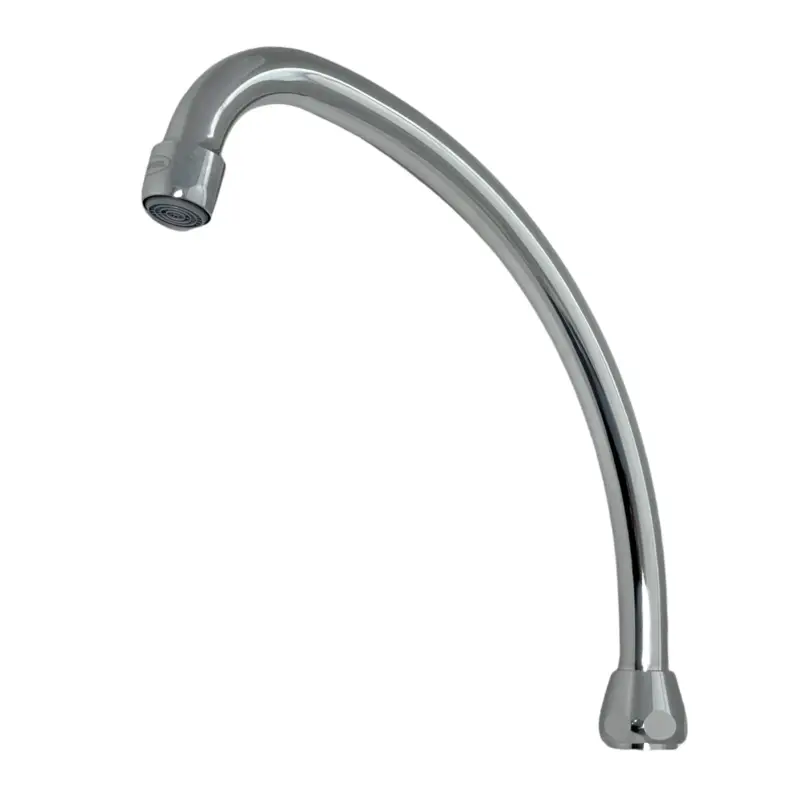 Neoperl boven uitloop met 1/2" (met meegeleverd verloop) / 3/4" aansluiting voorsprong 200mm J met perlator chroom Merkproduct