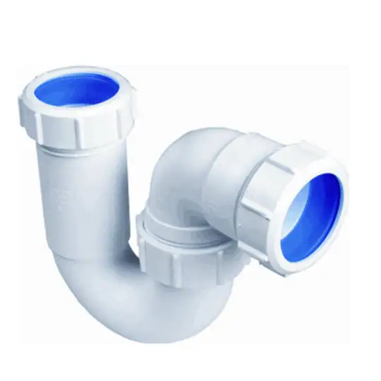 Exclusieve Aanbieding McALPINE kunststof buissifon model P met Komo keur 2xklemverbinding 40x40mm