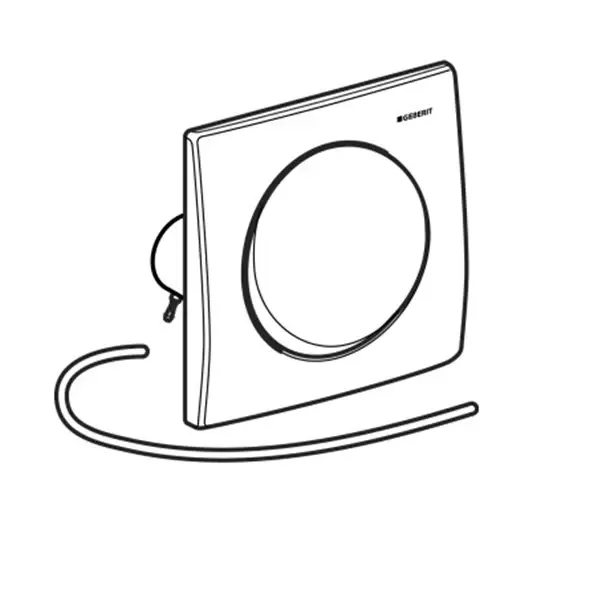 Geberit Urinoirbedieningsplaat Mambo, pneumatisch, rvs voor HyTouch ur stuursysteem 241164001 Koopje