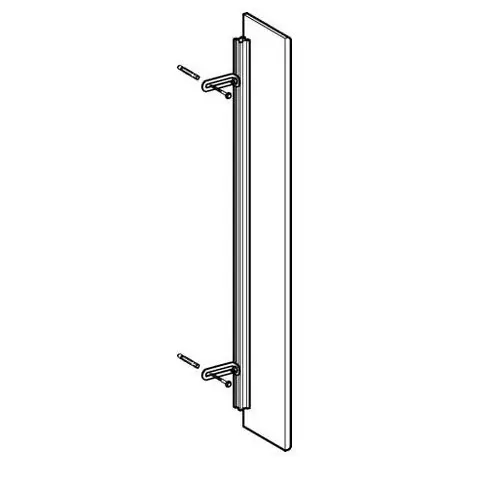 Geberit Gis-easy zijkantafsluiting met gipskartonstrook 120x20cm Meest Verkocht
