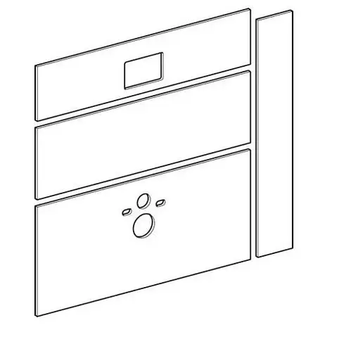 Beperkt Aanbod Geberit Gis-easy gipskartonplaten voor toiletmodule met reservoir UP300 frontbediening (2 platen 120x60cm)
