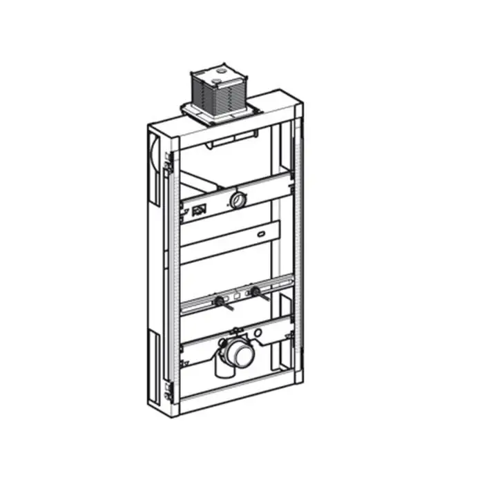 Goedkoop Geberit Gis urinoir element m. planchet bediening hoog 100cm