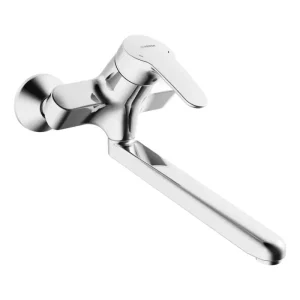 Flitsaanbieding Hansa Hansamix wandmengkraan met draaibare/vaste uitloop, spr. 300mm Chroom
