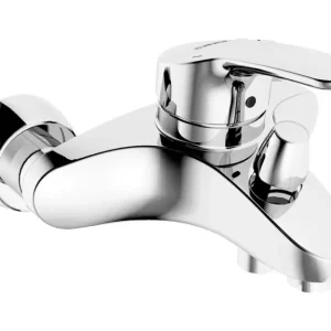 Flitsaanbieding Hansa Hansamix badmengkraan vaste uitloop met S-kopp.1/2"x3/4" sprong 162mm Chroom