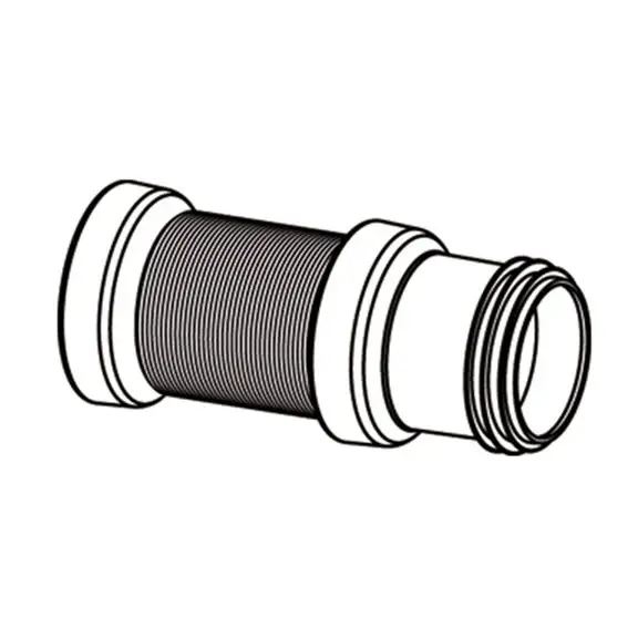 Laatste Kans Wisa flexibele afvoerslang 110mm 300-650mm wit