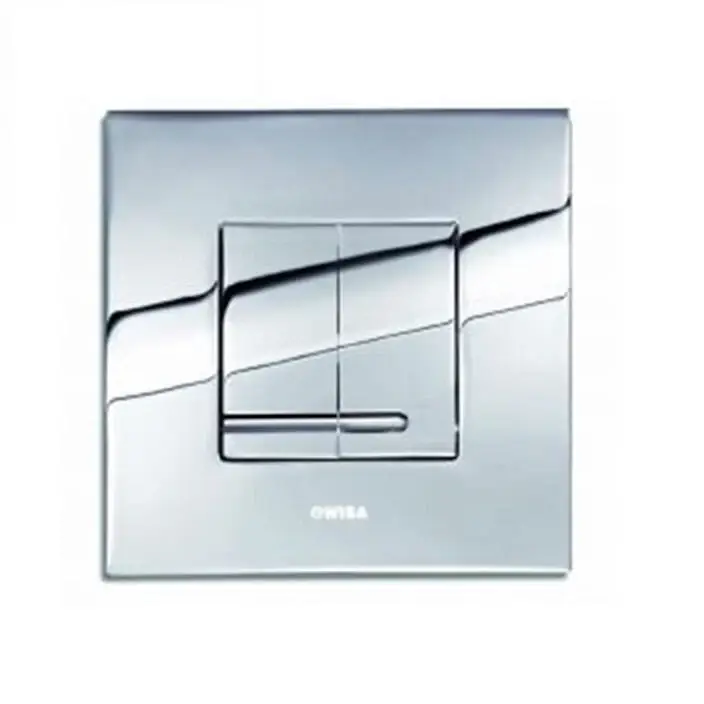 Fabrieksprijs Wisa Delos bedieningspaneel vierkant kunststof 16x16cm dualflush DF glanschroom