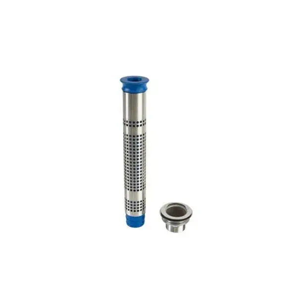 Set geperforeerde standpijp met inzet - h 255mm + afvoerrooster 1'1/2 - aisi304 Exclusieve Aanbieding