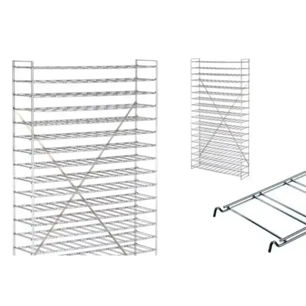 Finale Uitverkoop Basis wijnrek 1200x300x1050mm - 10 niv - verchroomd - max. 120 flessen