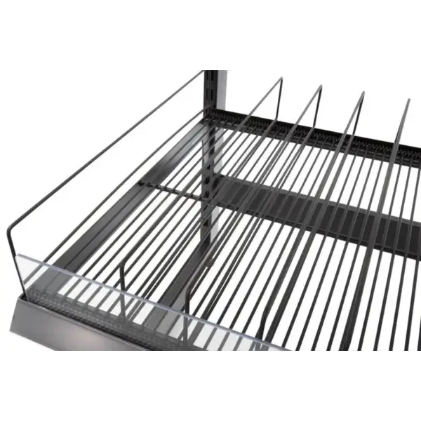Gereduceerde Prijs Vast draadschap 1250mm verstevigd - horizontaal + plexi 100mm