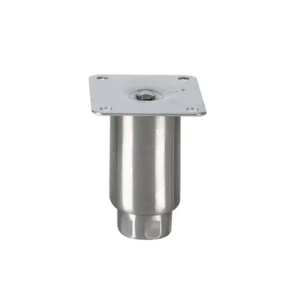 Rvs stelpoot topline - 100mmh - � buis : 50mm - met bevestigingsplaatje Uitverkoop