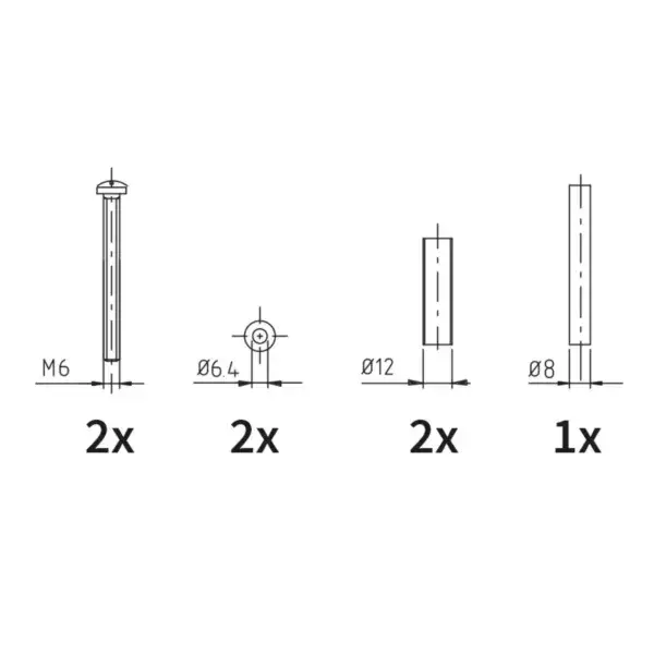 Populair Kit 5000ab - 81/100 mm voor 5325 abv