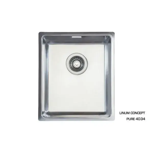 Spoelbak 340x400x200mm r15 - gepolijst - centrale afvoer 115/88 -incl accessoires Bestel Nu