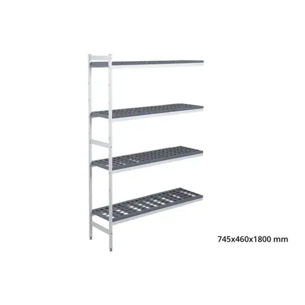 Tijdelijk Beschikbaar Aanbouwrek 5711 - 745x460x1800mm - 4 niveaus