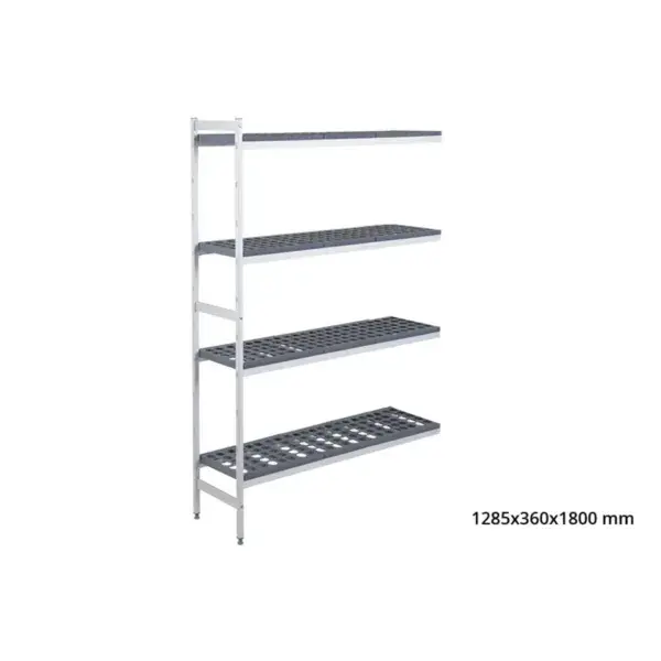 Hoge Kwaliteit Aanbouwrek 5711 - 1285x360x1800mm - 4 niveaus