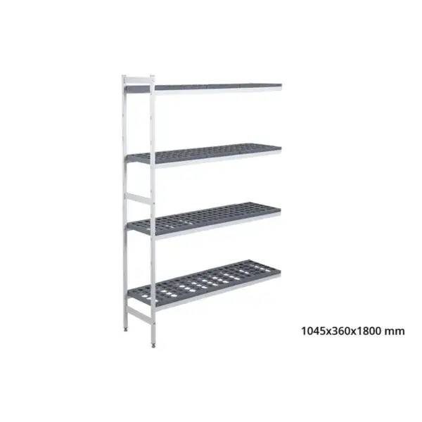 Merkproduct Aanbouwrek 5711 - 1045x360x1800mm - 4 niveaus