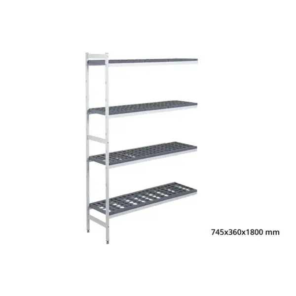 Aanbouwrek 5711 - 745x360x1800mm - 4 niveaus Populair