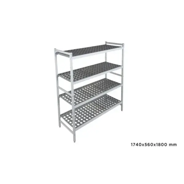 Beste Prijs Basisrek fermostock 6611 - 1740x560x1800mm - 4 niveaus