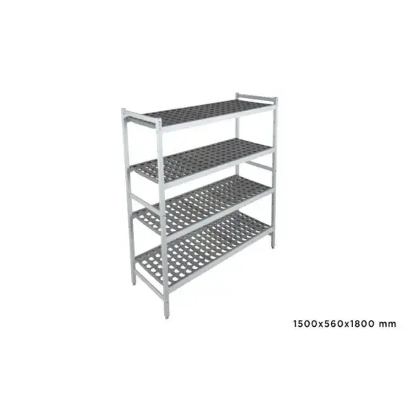 Basisrek fermostock 6611 - 1500x560x1800mm - 4 niveaus Actieprijs