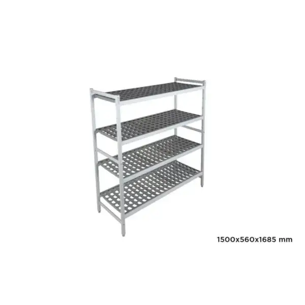 Basisrek fermostock 6611 - 1500x560x1685mm - 4 niveaus Flitsaanbieding