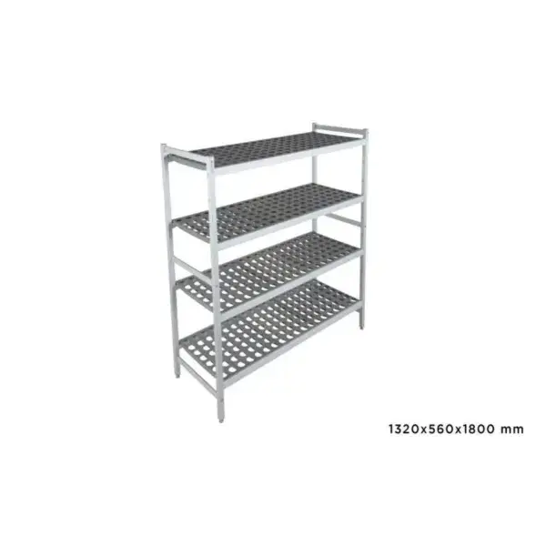 Basisrek fermostock 6611 - 1320x560x1800mm - 4 niveaus Gecertificeerd