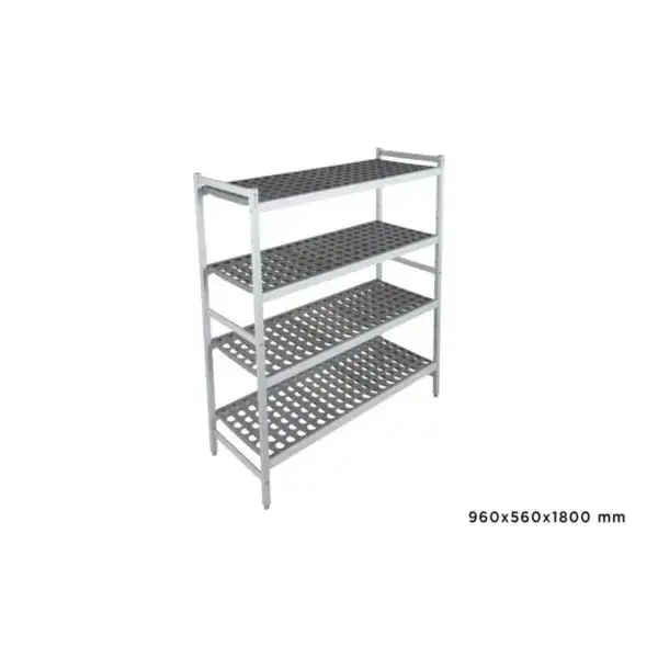Basisrek fermostock 6611 - 960x560x1800mm - 4 niveaus Favoriet
