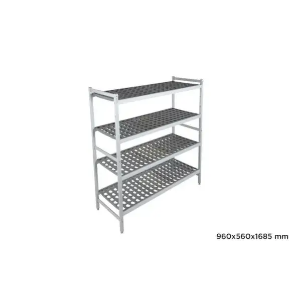 Basisrek fermostock 6611 - 960x560x1685mm - 4 niveaus Tijdelijk Beschikbaar