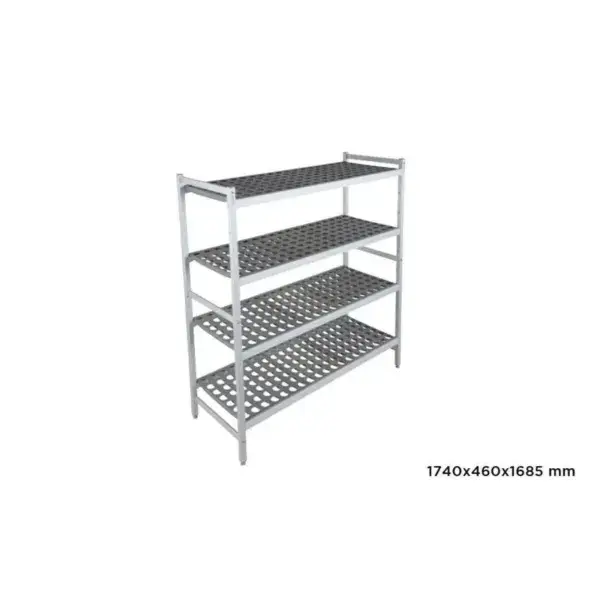 Basisrek fermostock 6611 - 1740x460x1685mm - 4 niveaus Lage Prijs