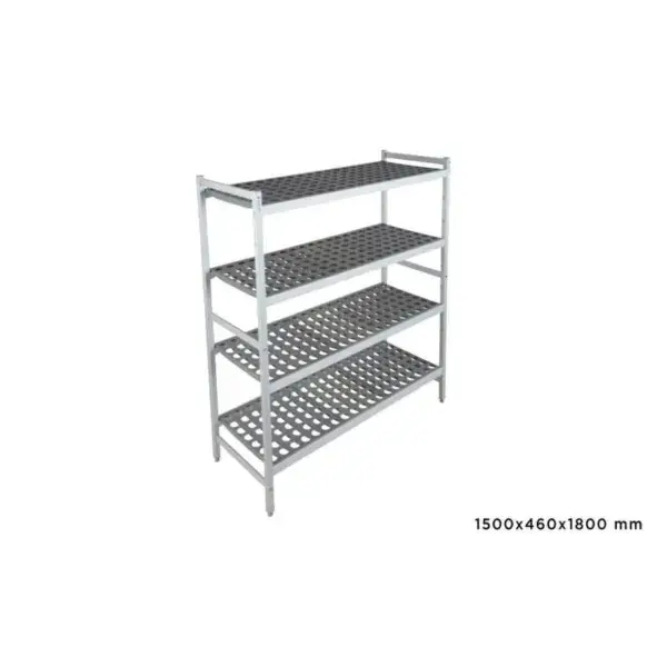 Direct Verzonden Basisrek fermostock 6611 - 1500x460x1800mm - 4 niveaus