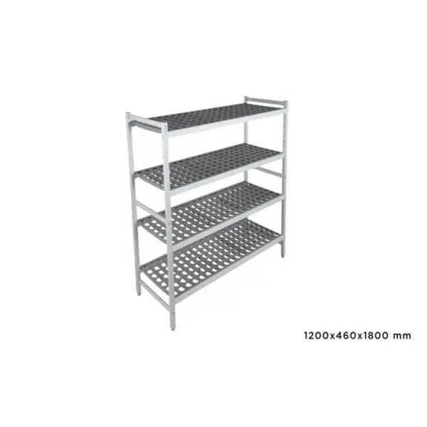 Op = Op Basisrek fermostock 6611 - 1200x460x1800mm - 4 niveaus