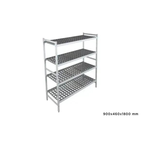 Basisrek fermostock 6611 - 900x460x1800mm - 4 niveaus Lage Prijs