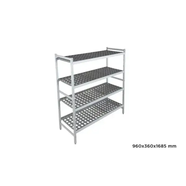 Gecertificeerd Basisrek fermostock 6611 - 960x360x1685mm - 4 niveaus
