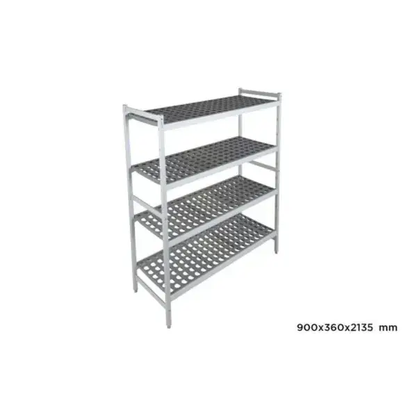 Basisrek fermostock 6611 - 900x360x2135mm - 4 niveaus Beperkt Aanbod
