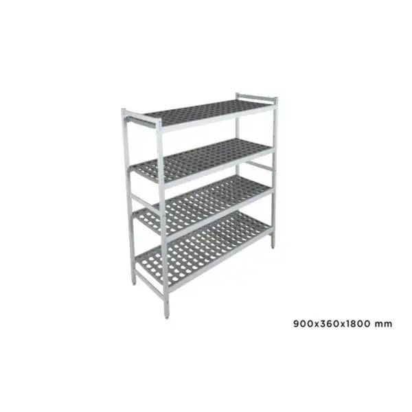 Basisrek fermostock 6611 - 900x360x1800mm - 4 niveaus Flitsaanbieding