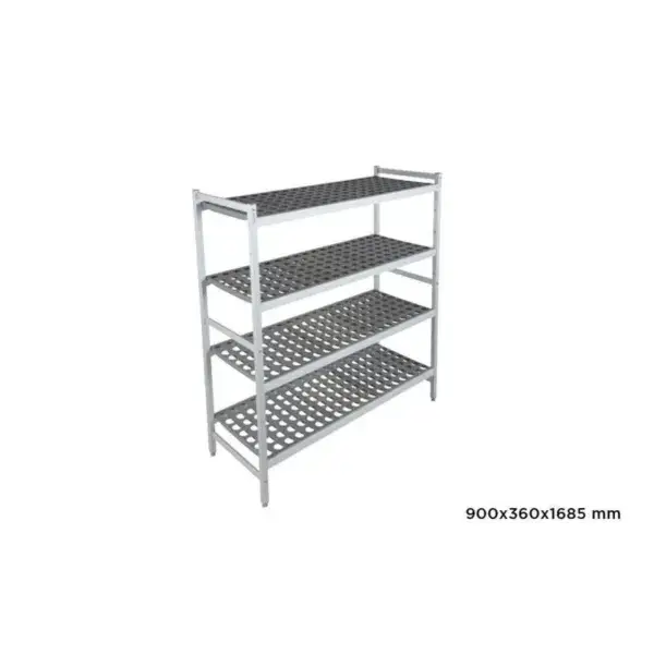 Basisrek fermostock 6611 - 900x360x1685mm - 4 niveaus Laatste Versie