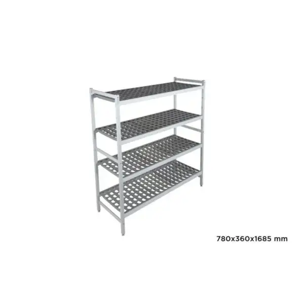 Basisrek fermostock 6611 - 780x360x1685mm - 4 niveaus Beste Prijs