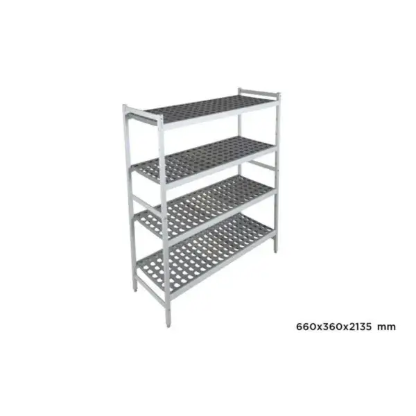 Basisrek fermostock 6611 - 660x360x2135mm - 4 niveaus Voordeelprijs