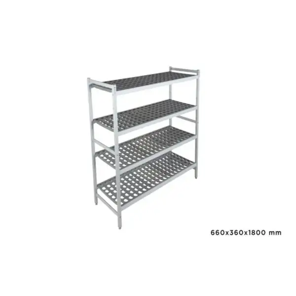 Basisrek fermostock 6611 - 660x360x1800mm - 4 niveaus Aanbieding