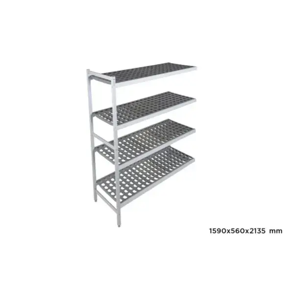 Nieuw Aanbouwrek fermostock 6611 - 1590x560x2135mm - 4 niveaus