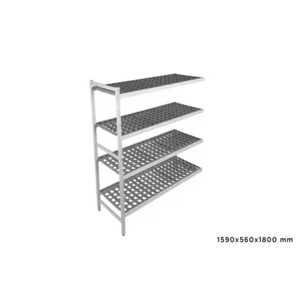 Nieuw Aanbouwrek fermostock 6611 - 1590x560x1800mm - 4 niveaus